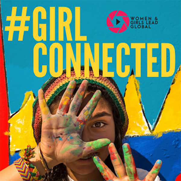 Girl Connected Postcard Front